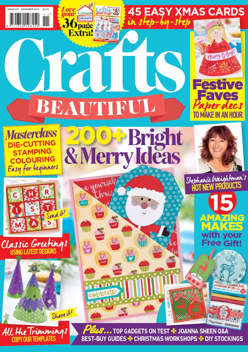 Crafts Beautiful November 2016 Issue 299 Template Pack