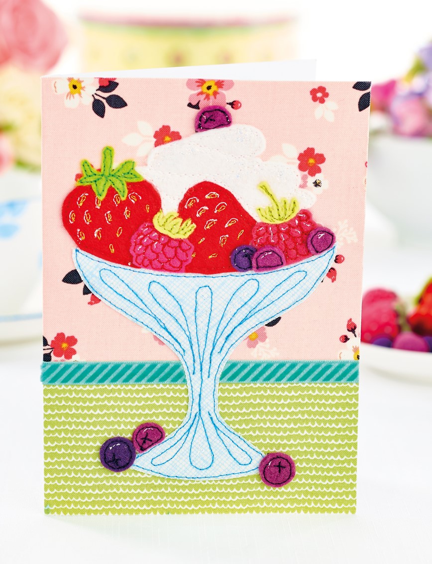Summer Berry Card and Felt Fruits